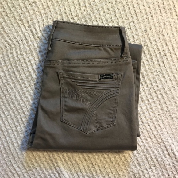 Seven7 Denim - Seven7 Gray High Rise Skinny Stretch Jeans/Pants